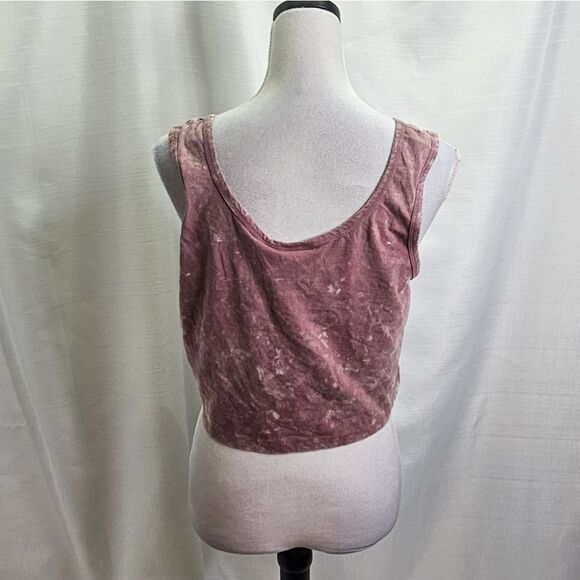 Bloom + Pop Heathered MIAMI Cropped Tank Top Size Large - Picture 9 of 9